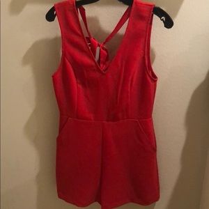 Red BCBGeneration Romper